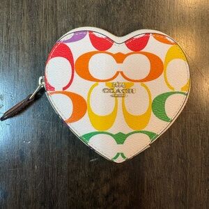 Coach Leather Patch with Multicolor Logo